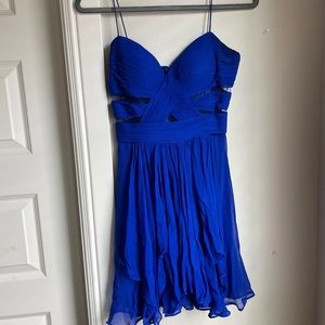 Blue cocktail dress from cache
